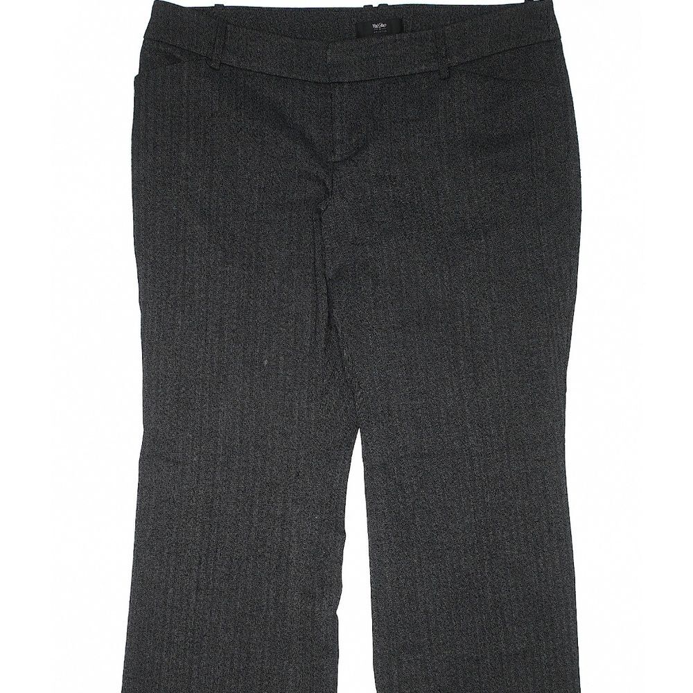 Mossimo Dark Grey Striped Dress Up Trousers Size 14